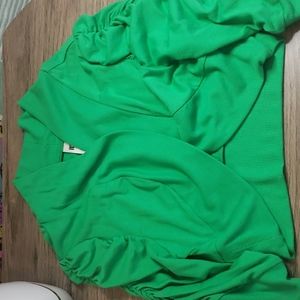 Green short cardigan size M